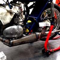 Classic motorcycle exhaust made to order